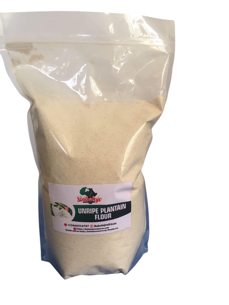 2.2 Lbs Unripe Plantain Flour – Natural & Healthy Cooking Ingredient