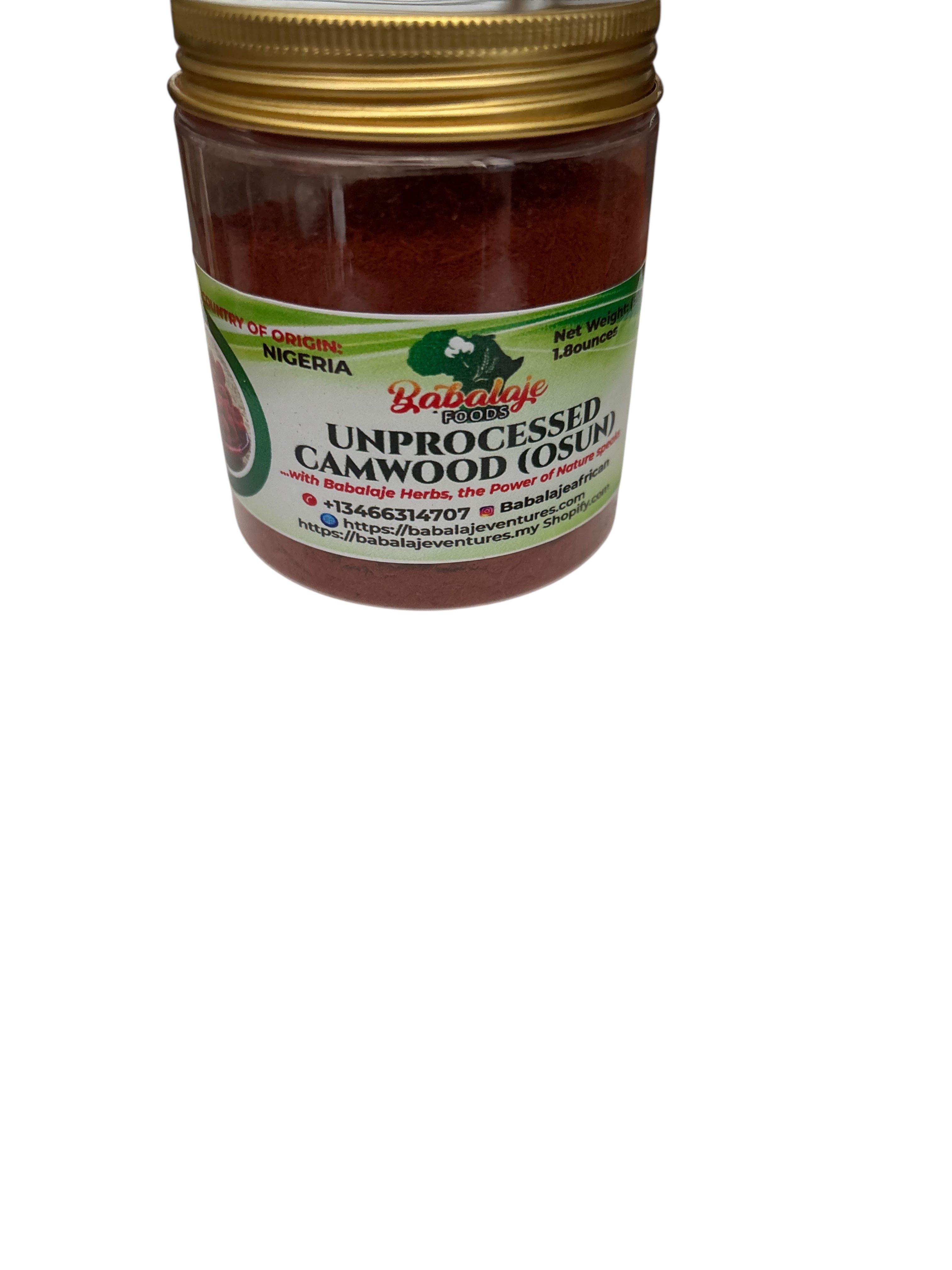 2oz unprocessed Camwood/Osun powder